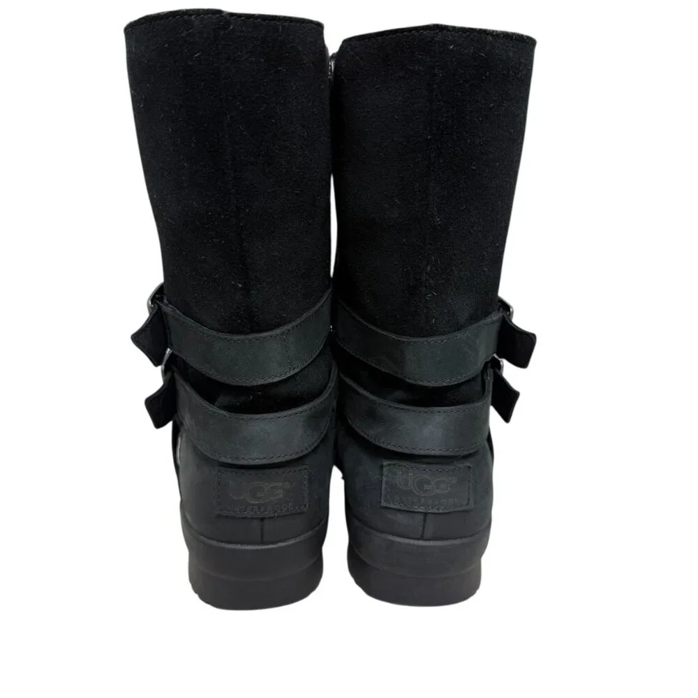 UGG Lorna Waterproof Leather Suede Women's Snow Winter Booties size 7.5 - Picture 4 of 14